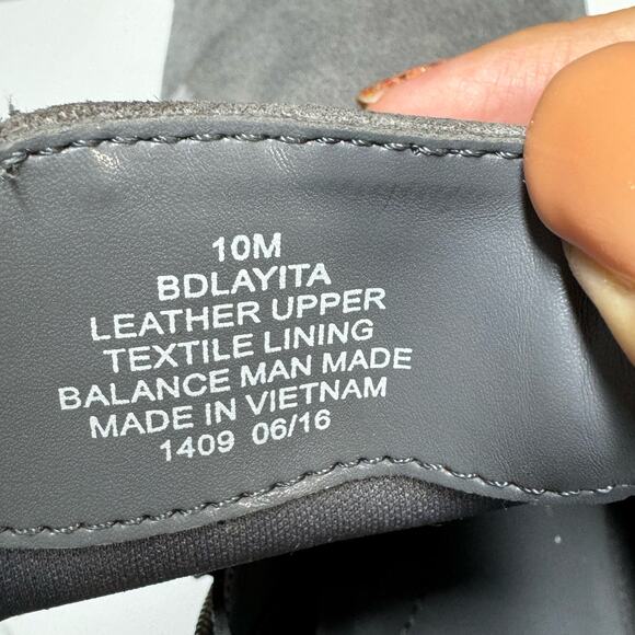 Bandolino Layita Gray Suede Pump Heel Ankle Booties Women 10 - Picture 5 of 8